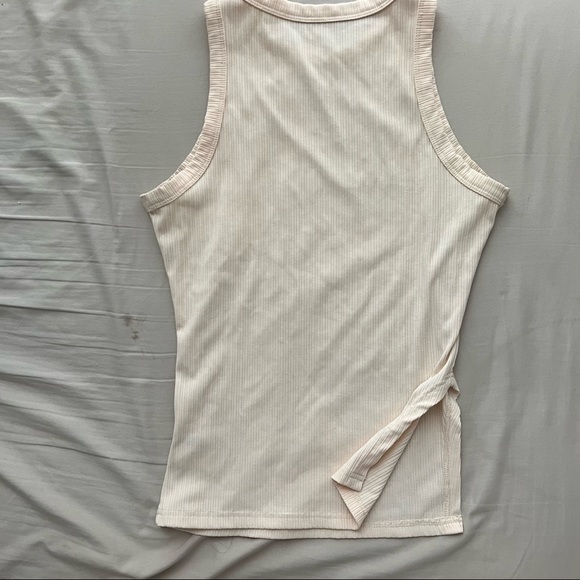 Ribbed tank top - M - off white - Picture 3 of 4